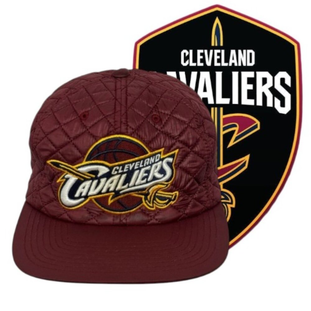 Mitchell & Ness NBA Cleveland Cavaliers Embroidered Quilted Snapback Hat Cap
